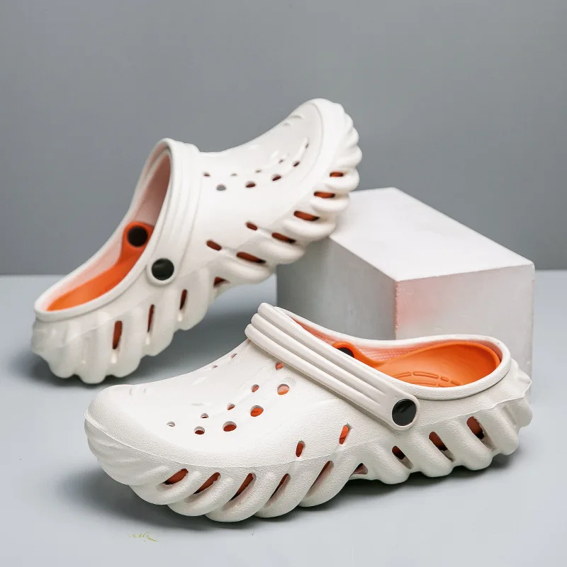 men&#39;s slippers summer new sandals outside wear non-slip wear-resistant B... - £18.34 GBP+