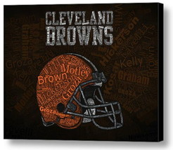 Cleveland Browns Greatest Players Mosaic AMAZING Framed 9X11 Limited Edition Art - £15.43 GBP