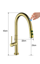 Touch-sensitive Kitchen Hot And Cold Pull Faucet - £71.71 GBP
