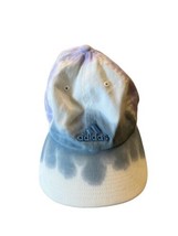 Adidas Tie-dye hat cap purple blue womens baseball used adjustable  - £7.66 GBP