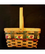 Country Woven Grand Basket 11 x 10.5 x 8 w/ Handle Fruit Egg Gathering Trug - £12.45 GBP