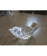 Waterford Crystal Sparrow Bird Paperweight Made in Ireland Hallmarked 4.5&quot; - $60.83 CAD