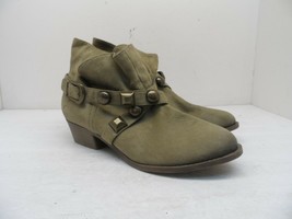 Kensie Girl Women&#39;s Emmy Pull On Buckle Heeled Booties Taupe Size 8B - $21.37