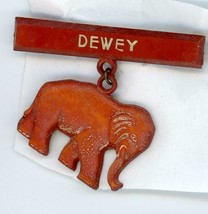 DEWEY Elephant pinback - £19.77 GBP