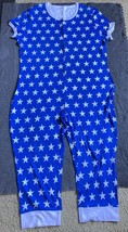 Blue Intimates &amp; Sleepwear Men&#39;s One-Piece Union Suit Patriotic Stars nwot xxl - £19.74 GBP