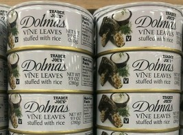 6 Cans of Trader Joe’s  DOLMAS GRAPE VINE LEAVES STUFFED WITH RICE Dolma... - £32.91 GBP