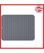 Versatile Heat-Resistant Kitchen Mat - 24&quot; x 18&quot; Silicone Dish Drainer i... - $604.61 MXN