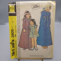 Vintage Sewing PATTERN McCalls 3805, Girls 1973 Robe, Childs Size 8 - £11.60 GBP