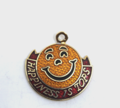 TOPS Weight Happiness is Tops Smiley Face Collectible Necklace Charm only AS-IS - £10.41 GBP