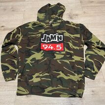 JAMN 94.5 Camouflage Hoodie Sweatshirt Mens Sz M Pullover Boston Hip Hop... - $35.03