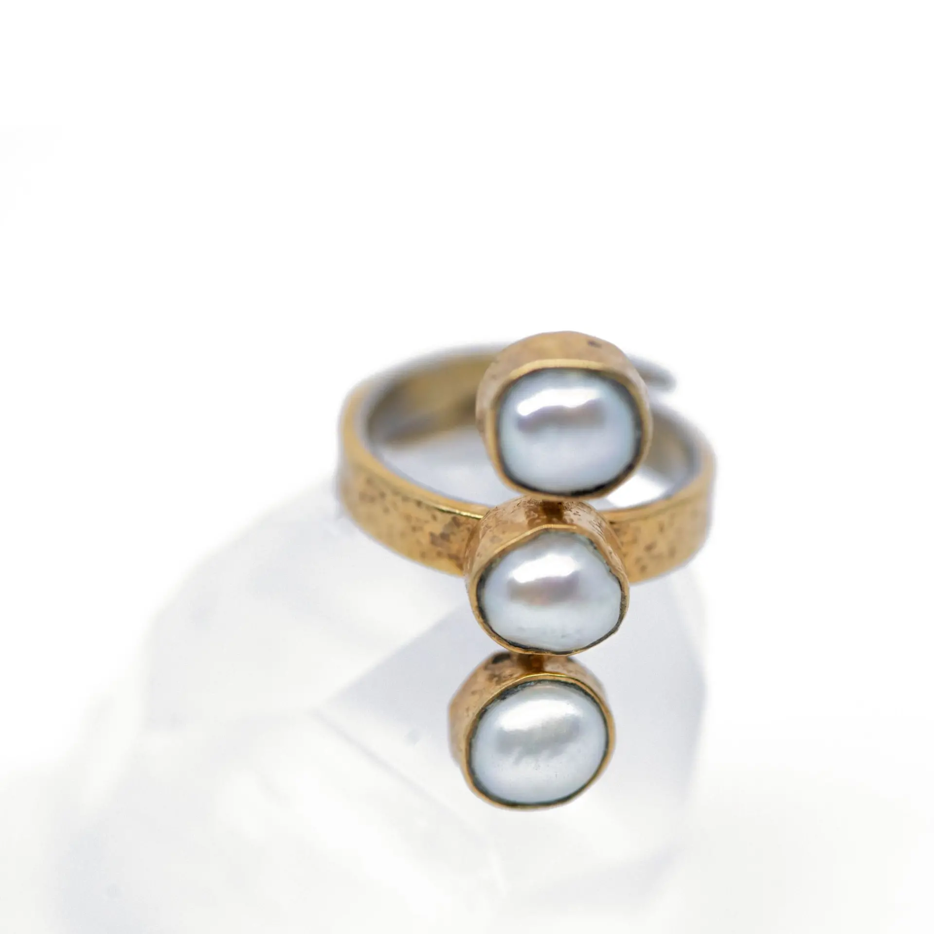 The TIGA Pearl Ring - Gold - $135.19
