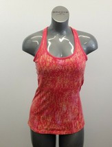 Tuff Athletics Workout Top Women&#39;s Large Pink Patterned Tank Top - £8.48 GBP