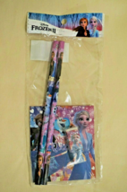 New Disney Japan Frozen 2 Elsa Anna Olaf Stationery Set Memo/Pencil/Eraser - $0.99