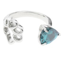 Paw Print Ring Blue-green Size 7 - £2.96 GBP