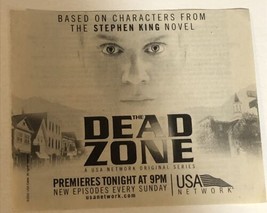 Dead Zone Tv Guide Vintage Print Ad Anthony Michael Hall Tpa7 - £4.81 GBP