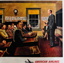 1947 American Airlines Advertisement Travel Airway Aviation Travel DWWW6 - $35.02 CAD