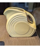 Fiesta Miniature Disc Pitcher Creamer Yellow Pastel 3” Retired - £14.53 GBP