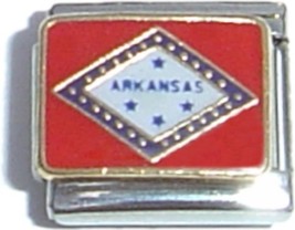Arkansas State Flag Italian Charm - $8.88