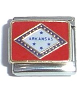 Arkansas State Flag Italian Charm - $8.88