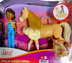 ​Spirit Untamed Pru Doll with 7 Movable Joints &amp; Chica Linda Horse Toy Adventure - £10.50 GBP