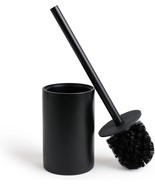 Matte Black Toilet Bowl Brush for Bathroom w/Holder - Bathroom Cleaner S... - $40.70 CAD