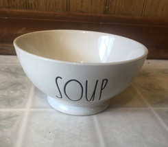  RAE DUNN by Magenta &quot;Soup&quot; White Bowl Cereal Soup Farmhouse Decor - £18.84 GBP