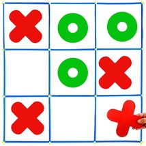 Jumbo Tic Tac Toe Game Set, Large Indoor Outdoor Games, Backyard Games F... - $32.98