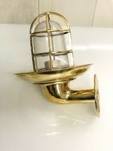 REPLICA VINTAGE STYLE BRASS WALL LAMPSHADE OUTDOOR SCONCE WITH LAMPSHADE... - $606.19