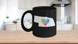 Nebraska Mug Black Coffee Cup Great Plains State Home Tie Dye Love - £17.36 GBP+
