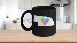 Nebraska Mug Black Coffee Cup Great Plains State Home Tie Dye Love - £17.50 GBP+