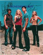 ROSWELL CAST ALL 4 SIGNED AUTOGRAPHED 8x10 RP PHOTO HEIGL BEHR FEHR DE R... - £15.65 GBP