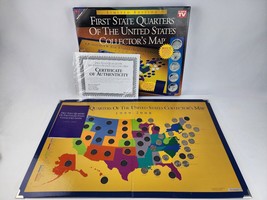 First State Quarters Collectors Map 1999-2008 w/ 20 State Quarters Included MIB - £23.21 GBP