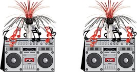 Beistle 2-Pack Boom Box Centerpieces, 80S Era Themed Party Decorations,,... - $31.98