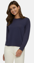 Wildfox Helena Long Sleeve Top in Snow Peacoat Blue ( XS ) - £21.50 GBP