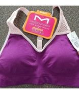 Maidenform Girls&#39; Medium (7/8) Sport  Racerback Bra ~ Grape Juice &amp; Rose... - $214.13 MXN