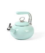 Martha Stewart 1.5-Quart Enamel on Steel Carbon Steel Tea Kettle w/Stain... - $54.31 CAD