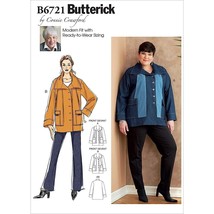 Butterick Sewing Pattern 6721 Coat Jacket Womens Size S-XL UNCUT - £7.10 GBP