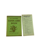 Vtg Mrs Richters Cook Less Book Scientific Food Chart No Cook Recipes Cookbook - £34.81 GBP