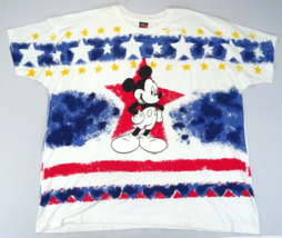 Vintage 80s 90s Disney Mickey Unlimited Mickey Mouse Star AOP 2XL Oversi... - £22.30 GBP