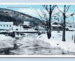 Winter Scene Footbridge Stalker Pennsylvania PA UNP Unused WB Postcard D18 - $2.67
