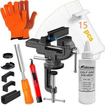 Golf Club Grip Vise Clamp Kit, 360° Swivel Portable Table Vise, Golf Clu... - $39.36