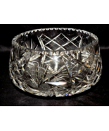 AMERICAN CUT 7&quot; Cut Crystal Bowl JULIETTE Vegetable Fruit Serving Displa... - $31.98 CAD