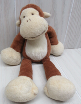 Gund Kids Flopadoodles Romper brown cream small monkey Beanbag stuffed toy 60236 - £19.77 GBP