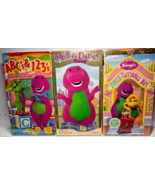 Lot of 3 Vintage Early 90’s Barney VHS Tapes &quot;Never Seen on TV&quot; - $23.36