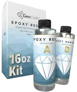 16 oz Epoxy Resin Kit by GenCrafts Crystal Clear for Silicone Molds Jewe... - $32.03 CAD