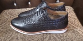 THOMAS And VINE Radcliff Derby  SZ 12 Woven Genuine Leather Uppers  - £31.97 GBP