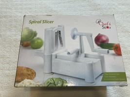 Chefs Star Spiralizer Omni-Blade Spiral Vegetable Slicer, Peeler and Shr... - $9.50