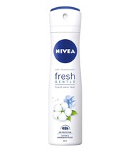 Nivea Fresh Gentle Cotton &amp; Springwater Antiperspirant Spray 150ml Free Shipping - £7.54 GBP