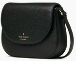 NWB Kate Spade Leila Mini Flap Crossbody Black Leather WLR00396 $239 Gif... - $102.95