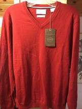 Weatherproof Vintage Original Men’s M Red Merino Wool Pullover Sweater - £19.02 GBP